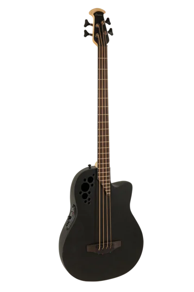 Ovation Pro Series Elite B778TX Mid Cutaway 4-string Black Textured | B778TX-5-G