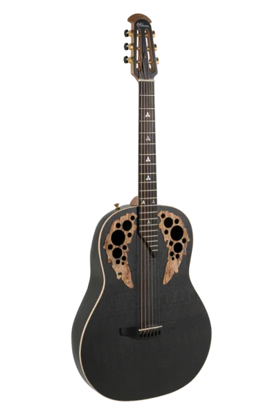 Adamas U581T-FM Mid-Depth Non-Cutaway Black Satin Copper Metal Flake | U581T-FM-G