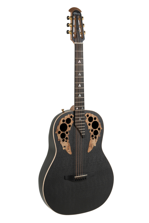 Adamas U581T-FM Mid-Depth Non-Cutaway Black Satin Copper Metal Flake | U581T-FM-G