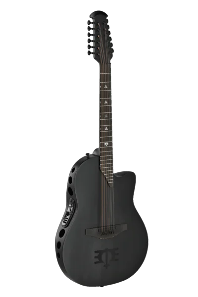 Adamas E-Acoustic Guitar 1598-MEIII Melissa Etheridge Signature Mid Cutaway 12-string Black Satin | 1598-MEIII